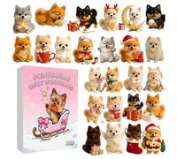 2025 Christmas Calendar, Dog Design Christmas Calendar For Kid, 2D Flat Acrylic Ornament For Men Women Girls Youth Teens Wife Husband Son Daughter Family Friends