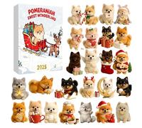 2025 Christmas Calendar, Dog Design Christmas Calendar For Kid, 2D Flat Acrylic Ornament For Men Women Girls Youth Teens Wife Husband Son Daughter Family Friends