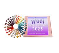 2025 Christmas Countdown Calendar 24 Days Wool Knitting Yarn Holiday Creative Projects Supplies for Girls Crocheters Women Friend Knitters
