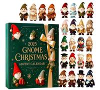 2025 Christmas Countdown Calendar - 2D Acrylic Gnome Pendant Advent Toy, Creative and Reusable Holiday Ornament, Fun Family Activity for Daily Surprises, Lightweight Design, High-Quality Christmas
