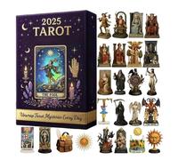 2025 Christmas Countdown Calendar, Tarot Themed Christmas Figure Doll, 24 Days Tarot Figurine Calendar for Men, Women, Boys, Girls, Youth, Teens, Family, Wife, Husband