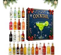2025 Cocktail Advent Calendars, 24 Days Cocktail Countdown Calendar, 24 Days Cocktail Garnish Christmas Countdown Calendar, Holiday Countdown & Gifting of Whiskey Gift Whiskey Lover (1Pcs)