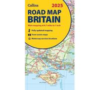 2025 Collins Road Map of Britain: Folded map