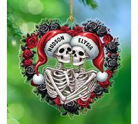 2025 Coppia Scheletro Albero Di Natale Ornamento A Forma Di Scheletro Nomi Personalizzati Scheletro Coppia Sposata Ricordi Di Natale, Anniversario Regali Di Ornamento Di Natale, Scheletro