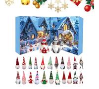 2025 Countdown Calendar, Advent Christmas Gnome 24-Day Decor, Collectible Plush Holiday Figures, Festive Home Decoration, December Entryway, Window, Party, Festival, Celebration