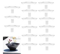 2025 Creative Floating Floral Arrangement Holder, 2025 Innovative Floating Flower Display Stand, Floating Pvc Mini Vase for Bowls, Wind Driven Flower Holder for Living Room Decoration (15PCS,S)