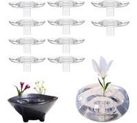 2025 Creative Floating Floral Arrangement Holder,Creative Floating Floral Arrangement Holder,Round Flower Arranger Flowers Fixed Tools,for Fish Tanks (Large-10)
