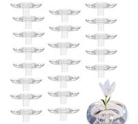 2025 Creative Floating Floral Arrangement Holder & Innovative Floating Flower Display Stand, Wind-Driven Waterproof Flower Holder for Bowls, PVC Mini vasi Set con rotazione dinamica (20 pezzi, S)