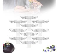 2025 Creative Floating Floral Arrangement Holder,Innovative Flower Display Stand,Clear Acrylic Floating Flower Holder, Modern Floating Pvc Mini Vase for Hydroponics-10pcs||S