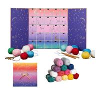 2025 Crochet Advent Calendar - 24-Day Yarn & Crochet Surprise Box with Hooks, Tools & Patterns, Gradient Countdown Gift Set for Crochet Lovers & Beginners, Holiday Craft Gift Idea