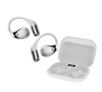 2025 Cuffie Open Ear, Auricolari Sportivi Bluetooth 6.0 con Gancio Morbido e Controllo Tattile, 40 Ore Cuffie Bluetooth con Stereo HiFi, Chiamate Chiare, Cuffie Wireless Impermeabile IP7, Bianco