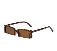 2025 designer montatura piccola tempestata di diamanti per occhiali da sole da donna, occhiali da spiaggia per vacanze all'aperto tiro su strada (colore: A, taglia: M), E, Taglia unica