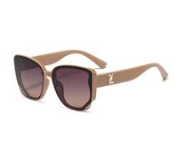2025 designer Vintage Oversize Cat Eye Occhiali Da Sole Per Le Donne Uomini Big Frame Occhiali Da Sole Femminile UV400, C3 caffè, taglia unica
