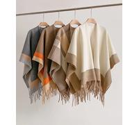 2025 di Nuovo Modo di Inverno Caldo Plaid Poncho E Mantelle Per Le Donne Scialli e Impacchi di Grandi Dimensioni Cashmere Pashmina Femminile Bufanda Mujer