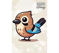 2025 Diary: Jay Wild Bird: A5 Week to View Dated from Jan 2025 to Dec 2025 | Weekly Planner Agenda Personal Organiser