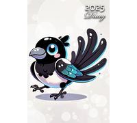 2025 Diary: Magpie Wild Bird: A5 Week to View Dated from Jan 2025 to Dec 2025 | Weekly Planner Agenda Personal Organiser