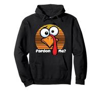 2025 Divertente Turkey Pardon Me Thanksgiving Dad Joke Shirt Felpa con Cappuccio