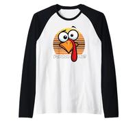 2025 Divertente Turkey Pardon Me Thanksgiving Dad Joke Shirt Maglia con Maniche Raglan