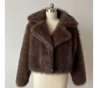 2025 Donna Lusso Simil Fox Pelliccia Cappotto - Corto Soffice Giacca Invernale