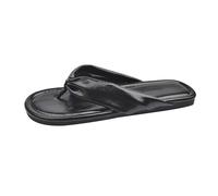 2025 Donne Alla Moda Stile Fata Casual Cento Clip Toe Scarpe Da Spiaggia Femminile Estate Nuova Moda Francese Usura Fuori Fondo Piatto Una Parola Trascinare, Nero , 37 EU
