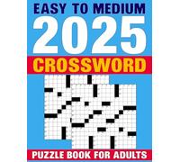 2025 Easy to Medium Crossword Puzzle Book For Adults