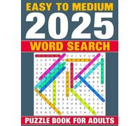 2025 Easy to Medium Word Search Puzzle Book For Adults