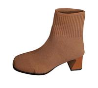 2025 Europa gli Stati Uniti commercio estero per il commercio estero spesso con stivali rotondi dopo la cinghia modelli classici stivaletti alla caviglia breve tabella delle taglie scarpe da donna