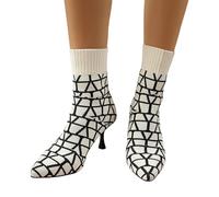 2025 Europa gli Stati Uniti Commercio estero per lo spessore con stivali rotondi dopo la cinghia Modelli classici Stivaletti Scarpe verdi corte da donna, beige., 40 EU