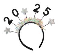 2025 Fasce per capelli di Natale alla moda con paillettes per feste di Natale e Capodanno