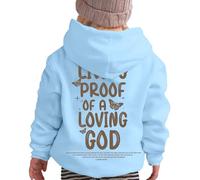 2025 Felpa con cappuccio e felpe per ragazze per l'inverno, abbigliamento casual, girocollo, maglione con stampa a lettere, per bambini dai 2 ai 13 anni, attività all'aperto e, Blu, 9-10 Jahre