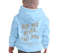 2025 Felpa con cappuccio e felpe per ragazze per l'inverno, abbigliamento casual, girocollo, maglione con stampa a lettere, per bambini dai 2 ai 13 anni, attività all'aperto e, Blu, 11-12 Jahre