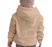 2025 Felpa con cappuccio e felpe per ragazze per l'inverno, abbigliamento casual, girocollo, maglione con stampa a lettere, per bambini dai 2 ai 13 anni, attività all'aperto e, cachi, 4-5 Jahre