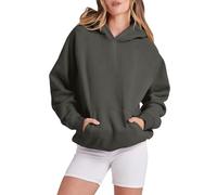2025 - Felpa da donna oversize, con cappuccio, Y2k, con cappuccio, sottile, a maniche lunghe, con cappuccio, per sport, con tasca, 41, XXL