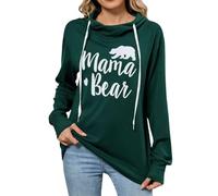 2025 Felpa Donna Senza Cappuccio,Tops Sport Fitness Streetwear Allentato Collo Rotondo Maniche Lunghe Maglione comode per Taglie Cappotto Lungo dal Taglio Diversi Colori Disponibili