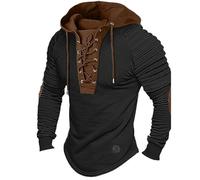 2025 Felpa Uomo con Cappuccio,Felpa Cappuccio Classica Eleganti Pullover Tops Hoodie Comoda Maglione Jogging Tinta Unita Leggera per Fitness, Allenamento, Sport