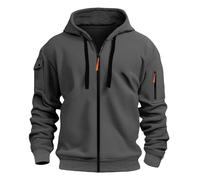 2025 Felpe da Uomo Cardigan con Cappuccio Solid Color Felpa Cerniera Grafica Resistente Atletica Slim Fit Maniche Lunghe Abbigliamento Firmato