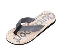 2025 Flip Flop per le donne moda primavera ed estate uomo infradito fondo piatto leggero antiscivolo venatura del legno stile casual spiaggia en flops, Grigio, 39 2/3 EU