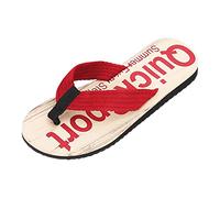 2025 Flip Flop per le donne moda primavera ed estate uomo infradito fondo piatto leggero antiscivolo venatura del legno stile casual spiaggia en flops, Rosso, 40 2/3 EU
