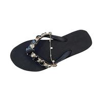 2025 Flip Flop per le Donne Sandali Caldi Donne Teen Pantofole Per Ragazze Sandali Da Spiaggia Ragazze Piattaforma Rapport, Nero , 37 EU