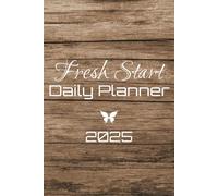 2025 Fresh Start Daily and Weekly Planner, Personal Organizer & Productivity Journal, Lightweight 365 Undated 6" x 9" (15.24 x 22.86 cm) pages