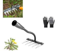 2025 Gardenia Iron Weeding Rake 2.0, Ironrake The Heavy-Duty Irons Weedings Rakes, Irons Rakes for Gardening and Weedings (5-teeth)