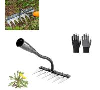 2025 Gardenia Iron Weeding Rake 2.0, Ironrake The Heavy-Duty Irons Weedings Rakes, Irons Rakes for Gardening and Weedings (6-teeth)