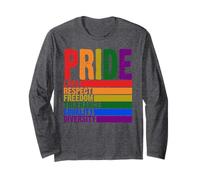 2025 Gay Pride Mese Amore Rispetto Libertà LGBTQ Arcobaleno Maglia a Manica