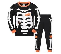 2025 Generico Bambino Ragazzo Ragazza Pigiama Cartone animato Carino Moda Personalità Stampa Manica Lunga Top Pantaloni Abbigliamento Set Manica Lunga Camicia, BK1, 9-10 Anni