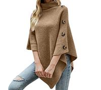 2025 Generico con scollo alto per le donne Sciarpa Cappotto Rinforzo Per Bottoni a pressione, beige., Taglia unica