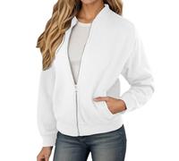 2025 Giacca da Donna Bomber Pilota a Vento Zip-Up Giubbotto Elegante Cappotto Coppia Felpa con Zip Stagione Streetwear
