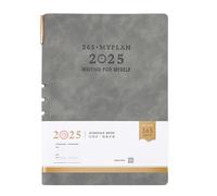 2025 Giornaliero Giornaliero Planner Mensile Taccuino Da Giorno In Pelle Dal 01.-12. Pagina Datata Small Journal