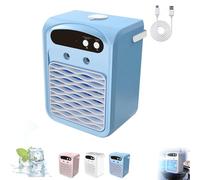 2025 Glacier Breeze - Altoparlante portatile AC e Bluetooth, serbatoio da 1000 ml, 3 velocità, deflettore d'aria regolabile, cavo di ricarica USB, funzione nebbia, per casa, ufficio, auto, campeggio