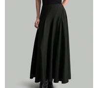 2025 Gonna lunga plissettata da donna per l'autunno, gonna midi basic tinta unita, elegante per uso quotidiano, pendolarismo, San Valentino, casual business primavera/estate, vacanza, spiaggia, festa