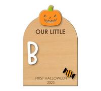 2025 Halloween Baby Handprint Kit - Spesso neonato, argilla non tossica | Il primo kit di artigianato del bambino con ornamento a mano del cuscinetto di inchiostro, cornice di memoria spaventosa per i
